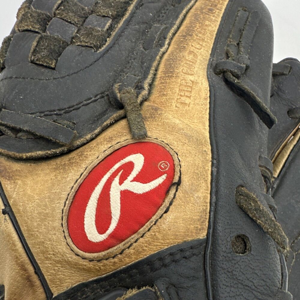 Rawlings Gold Glove Series PRO-115B 11.5" Leather Baseball Glove Black Tan - Picture 3 of 12